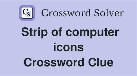 strip of computer icons|Strip of computer icons LA Times Crossword .